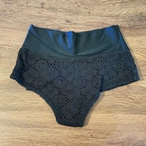 Montce black crochet bottoms